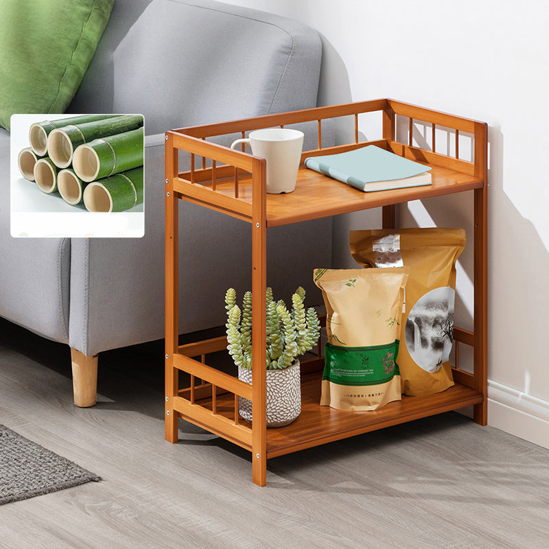 11" Wide Contemporary Corner Table Rectangular Accent Side Table with Storage