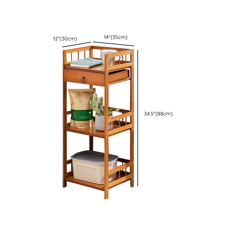 11" Wide Contemporary Corner Table Rectangular Accent Side Table with Storage