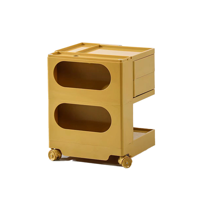 Modern Accent Side Table Square Metal Living Room Corner Table