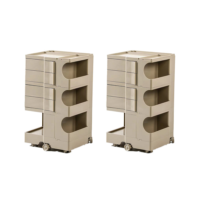 Modern Accent Side Table Square Metal Living Room Corner Table