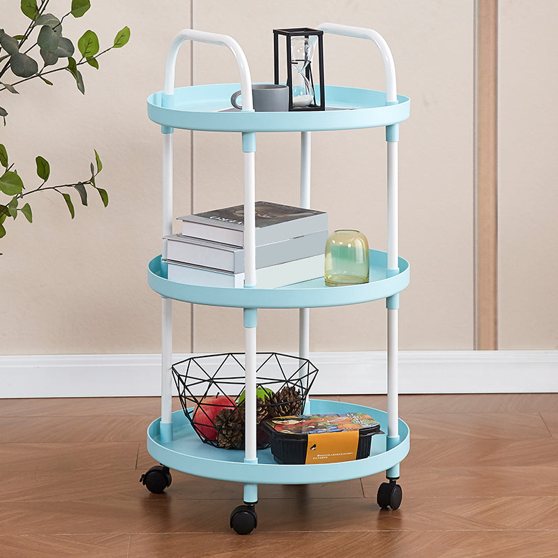 Modern Accent Side Table Round Metal Living Room Corner Table