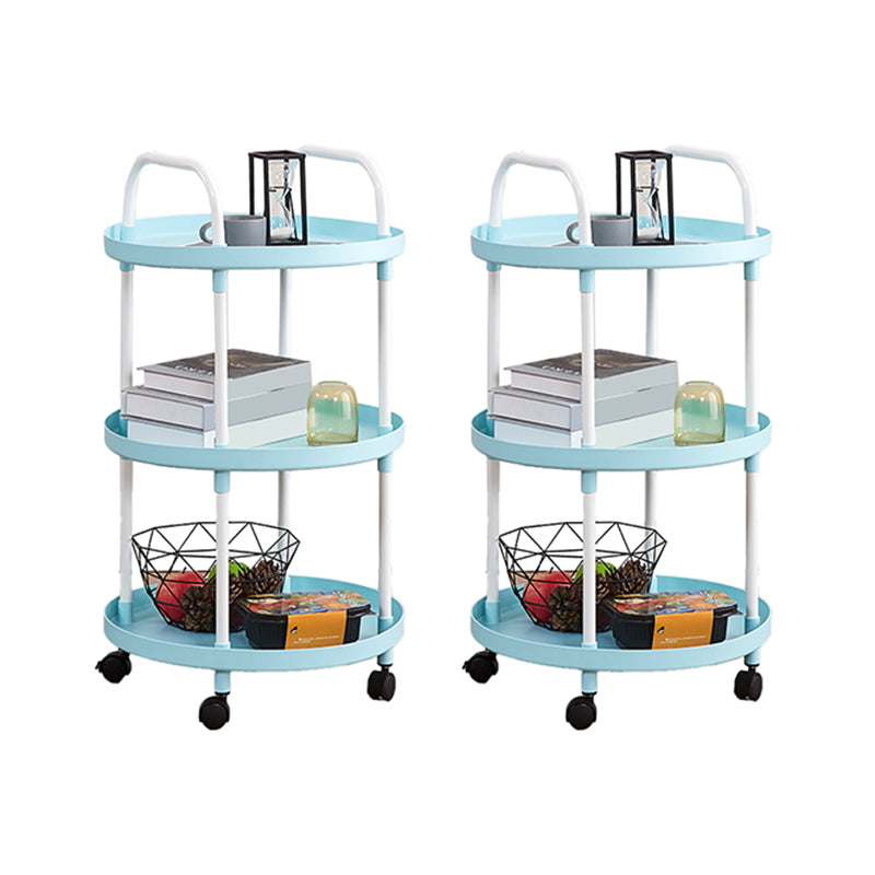 Modern Accent Side Table Round Metal Living Room Corner Table
