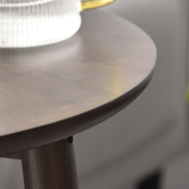 Modernistic Corner Table with Storage Round Double Tier Living Room End Table