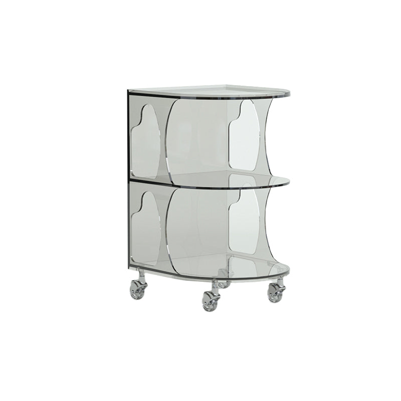 16.1" Wide Contemporary Metal Accent Side Table for Living Room