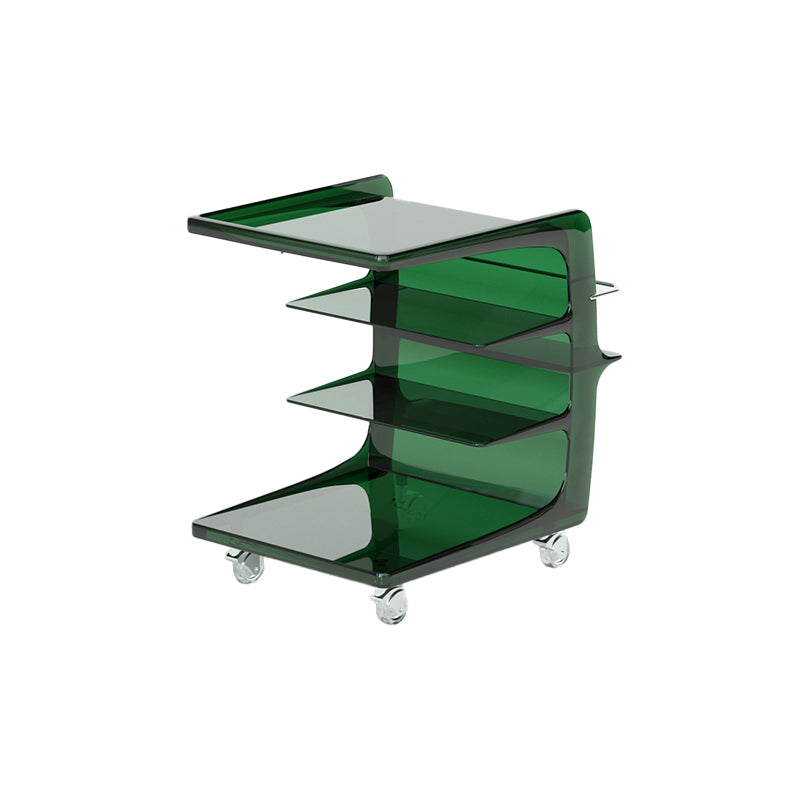 16.1" Wide Contemporary Metal Accent Side Table for Living Room