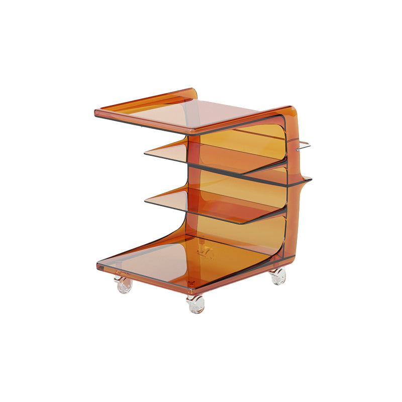 16.1" Wide Contemporary Metal Accent Side Table for Living Room