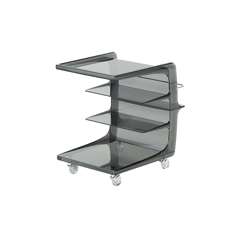 16.1" Wide Contemporary Metal Accent Side Table for Living Room
