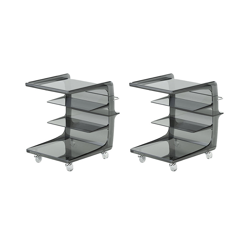 16.1" Wide Contemporary Metal Accent Side Table for Living Room