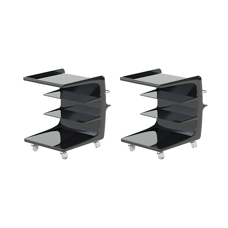 16.1" Wide Contemporary Metal Accent Side Table for Living Room