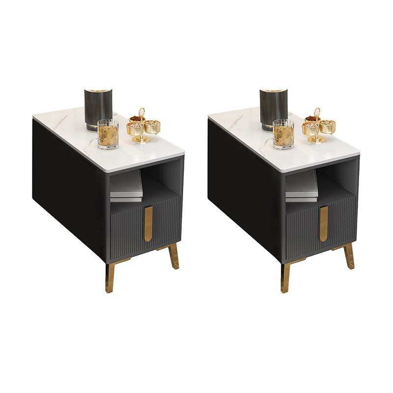 Modernistic Rectangular End Table Wooden Sofa Side Accent Table