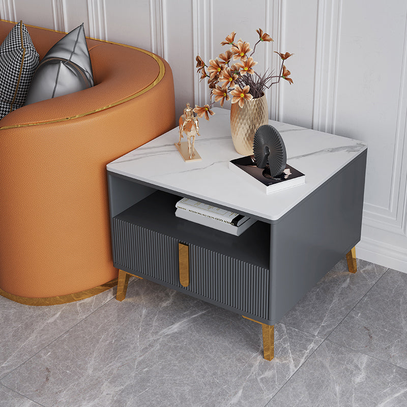 Modernistic Rectangular End Table Wooden Sofa Side Accent Table