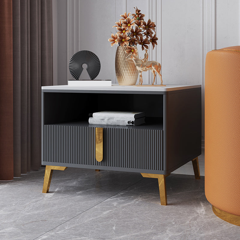 Modernistic Rectangular End Table Wooden Sofa Side Accent Table