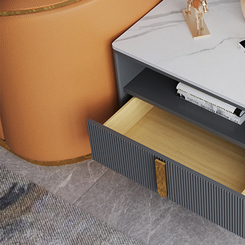 Modernistic Rectangular End Table Wooden Sofa Side Accent Table