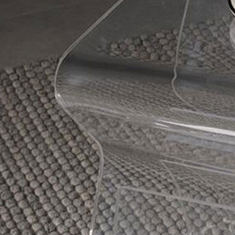 Ultra-Modern Side Table Acrylic Pedestal Accent Side Table for Living Room