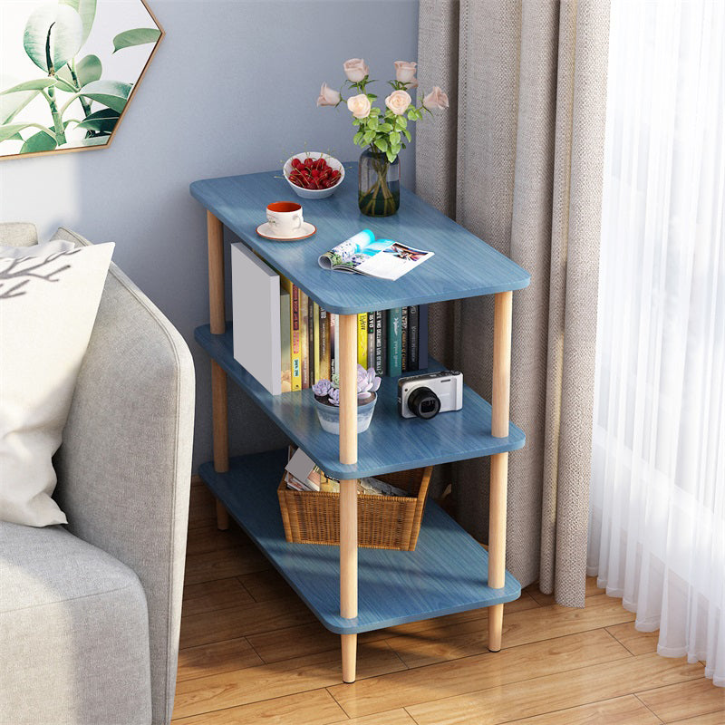 Engineered Wood 4 Legs End Table 2/3-tier Side Table for Living Room