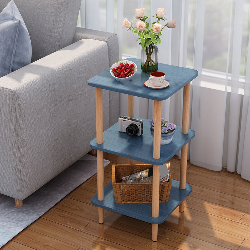 Engineered Wood 4 Legs End Table 2/3-tier Side Table for Living Room