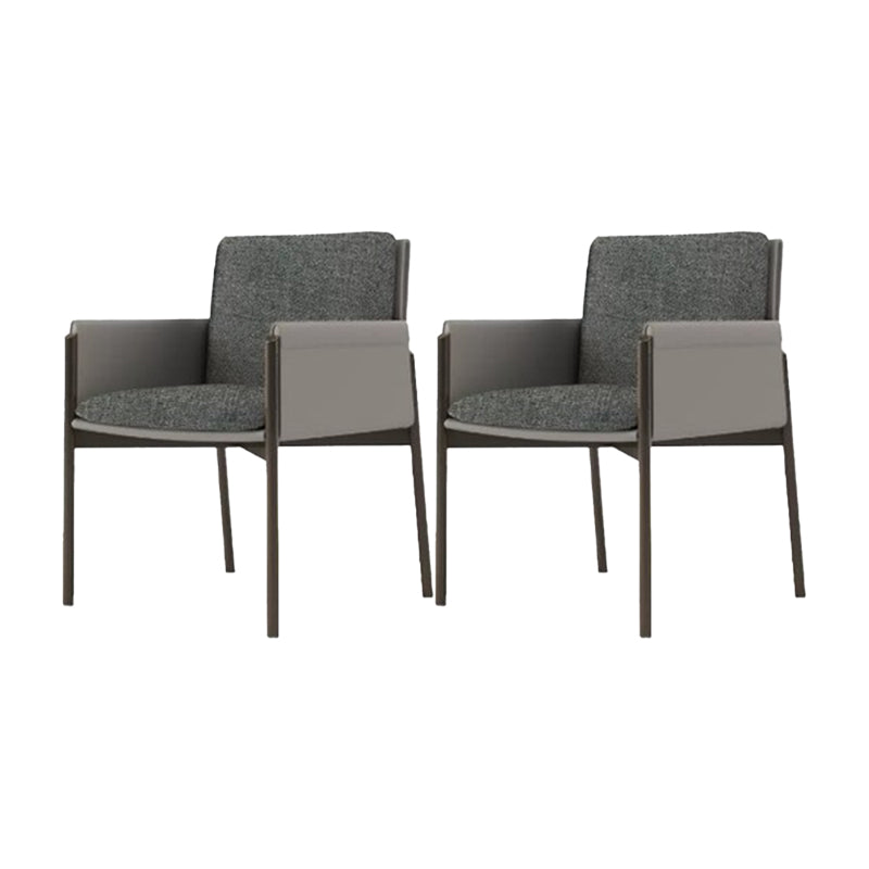 Industrial Upholstered Arm Chair Parsons Dining Room Dining Chair
