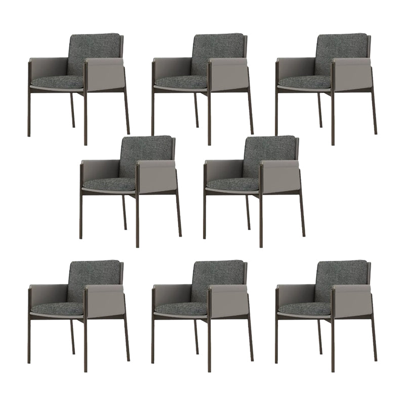 Industrial Upholstered Arm Chair Parsons Dining Room Dining Chair