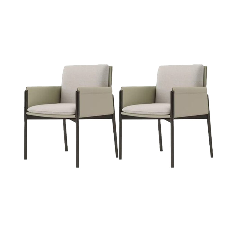 Industrial Upholstered Arm Chair Parsons Dining Room Dining Chair