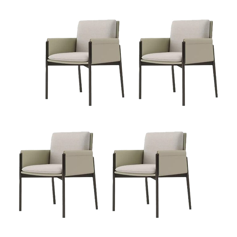 Industrial Upholstered Arm Chair Parsons Dining Room Dining Chair