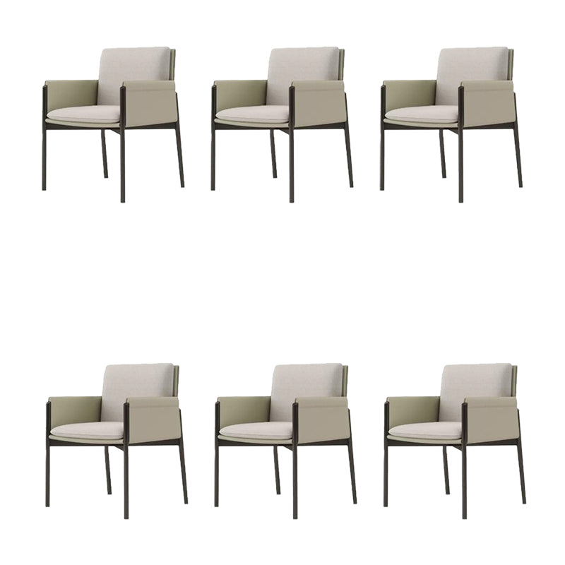 Industrial Upholstered Arm Chair Parsons Dining Room Dining Chair