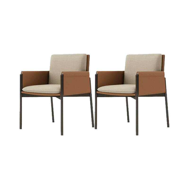 Industrial Upholstered Arm Chair Parsons Dining Room Dining Chair