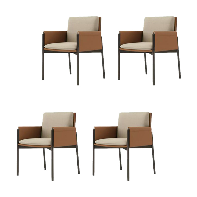 Industrial Upholstered Arm Chair Parsons Dining Room Dining Chair