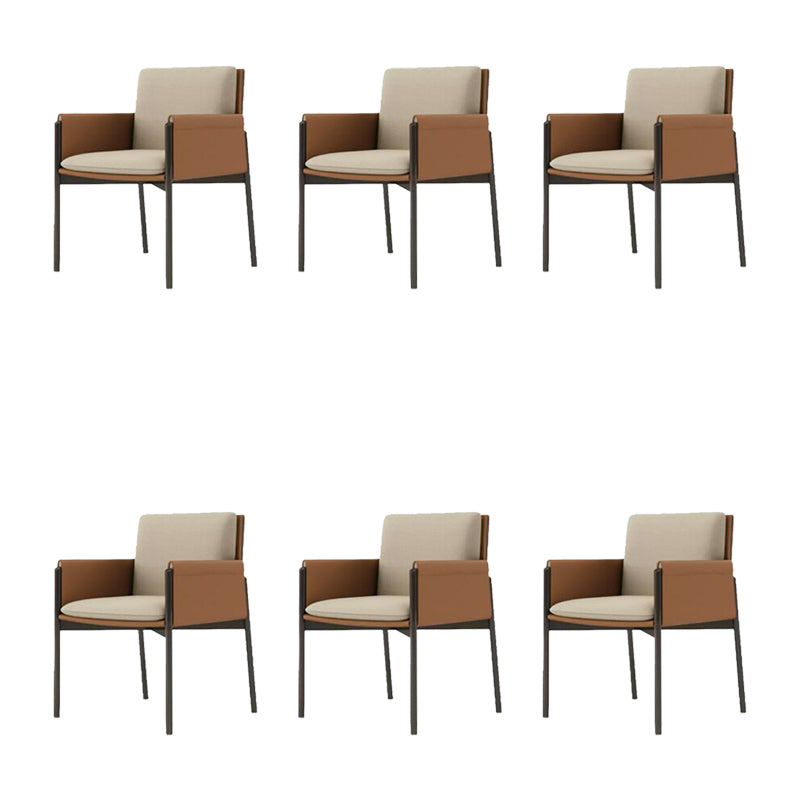 Industrial Upholstered Arm Chair Parsons Dining Room Dining Chair