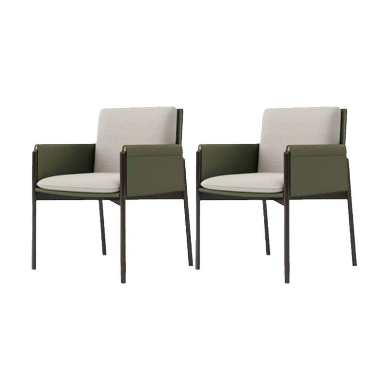 Industrial Upholstered Arm Chair Parsons Dining Room Dining Chair