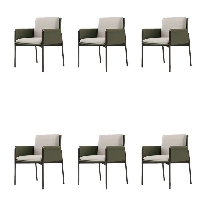 Industrial Upholstered Arm Chair Parsons Dining Room Dining Chair