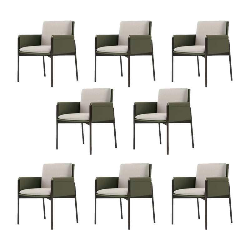 Industrial Upholstered Arm Chair Parsons Dining Room Dining Chair