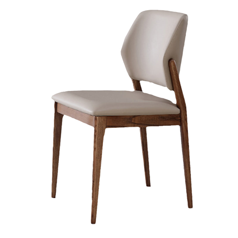 Industrial Upholstered Armless Chair Dining Room Open Back Dining Chair