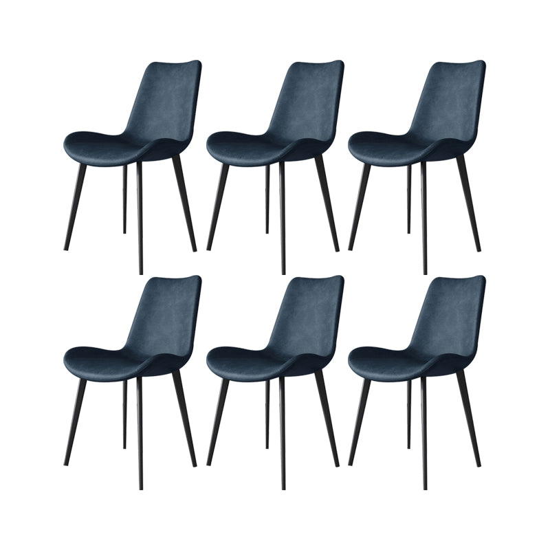 Industrial Upholstered Armless Chair Dining Room Parsons Side Chair