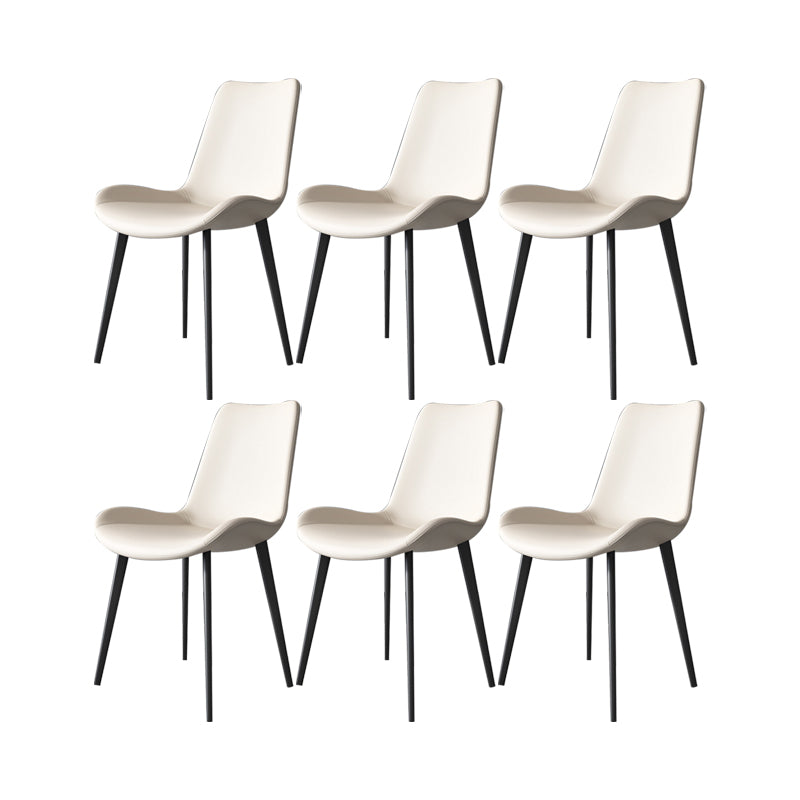 Industrial Upholstered Armless Chair Dining Room Parsons Side Chair