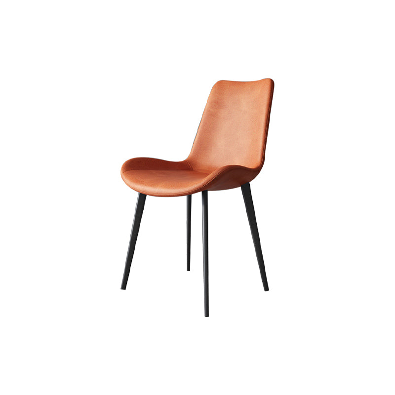 Industrial Upholstered Armless Chair Dining Room Parsons Side Chair