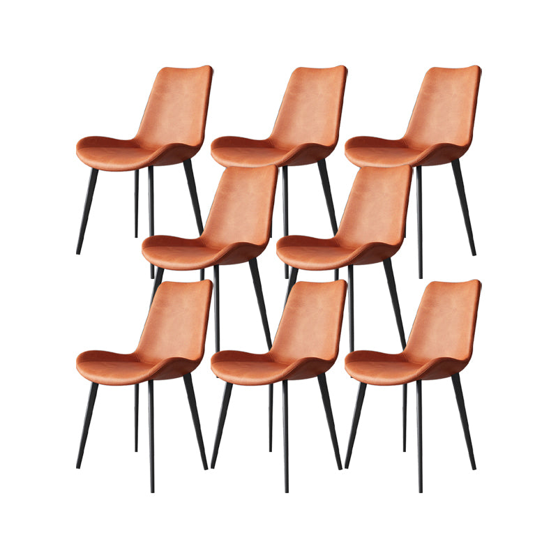 Industrial Upholstered Armless Chair Dining Room Parsons Side Chair
