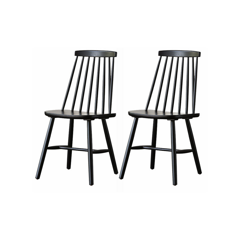 Dining Room Armless Dining Chair Home Slat Back Solid Wood Chair