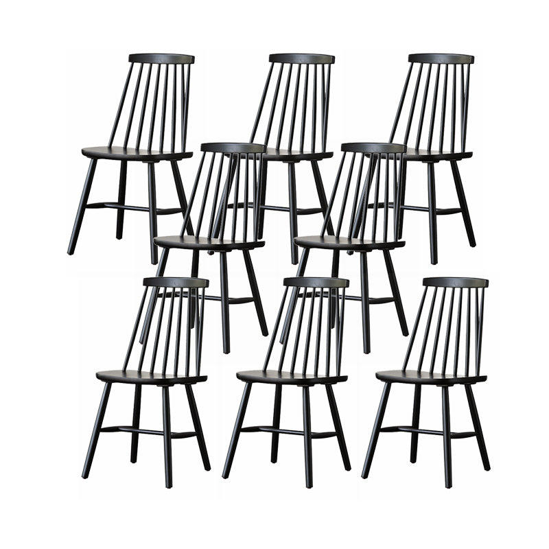 Dining Room Armless Dining Chair Home Slat Back Solid Wood Chair