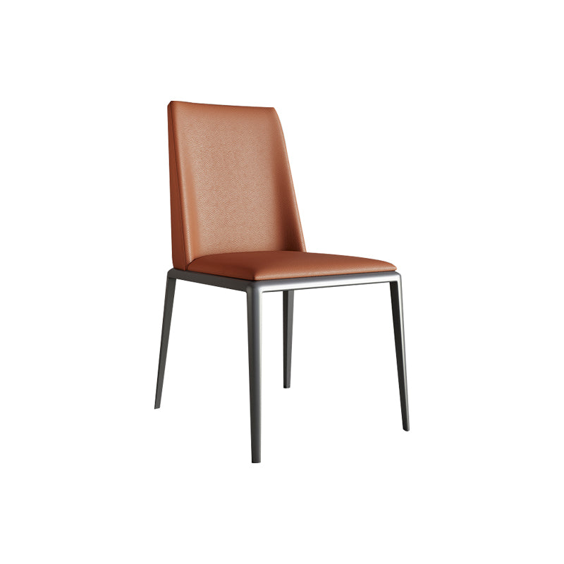 Industrial Upholstered Armless Chair Kitchen Parsons Dining Chair
