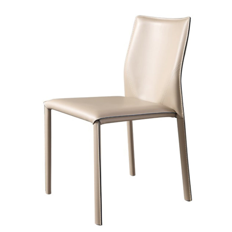 Dining Room Armless Chair Home Faux Leather Parsons Dining Chair