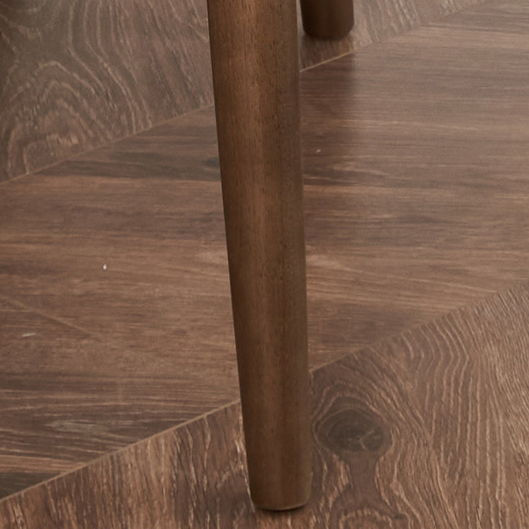 Solid Wood Dining Chair Modern Style Open Back Armless Chair for Dining Room
