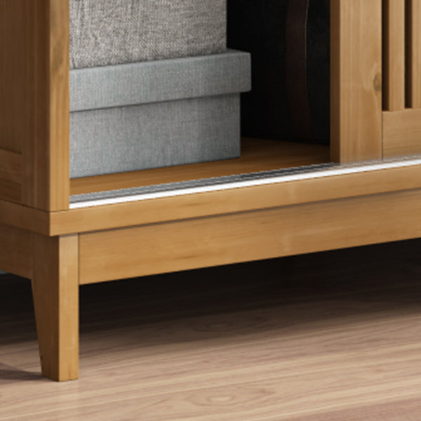 Modern Pine Solid Wood Wardrobe Freestanding Multifunctional Wardrobe Armoire