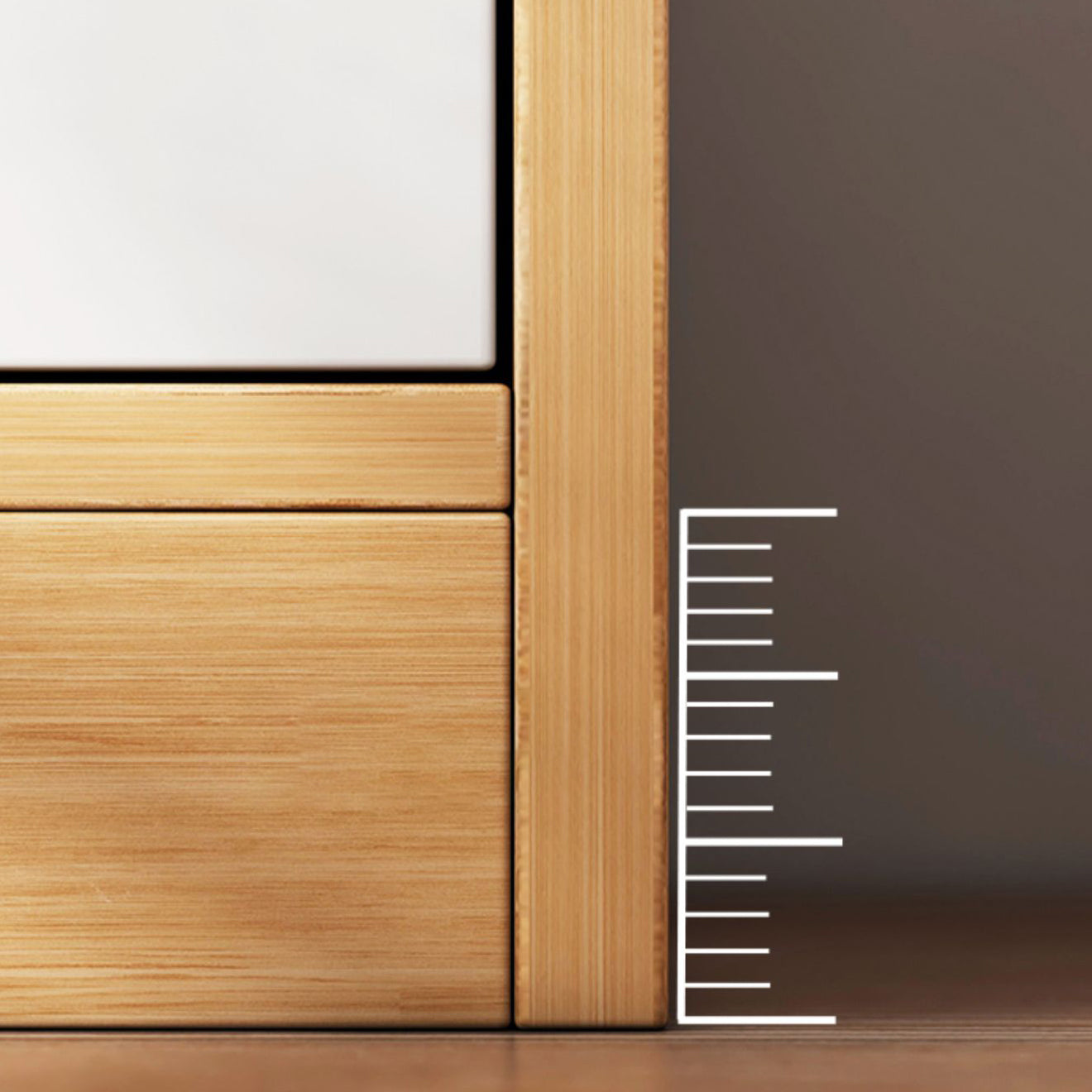 Modern Wood Freestanding Wardrobe Multifunctional Wardrobe with Hinged Door