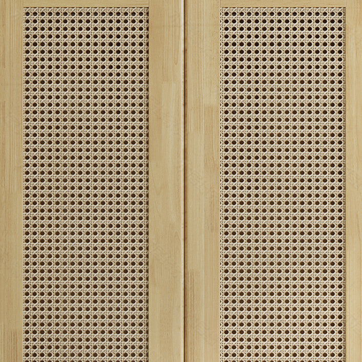 Modern Freestanding Rubberwood Solid Wood Wardrobe Bedroom Multifunctional Wardrobe