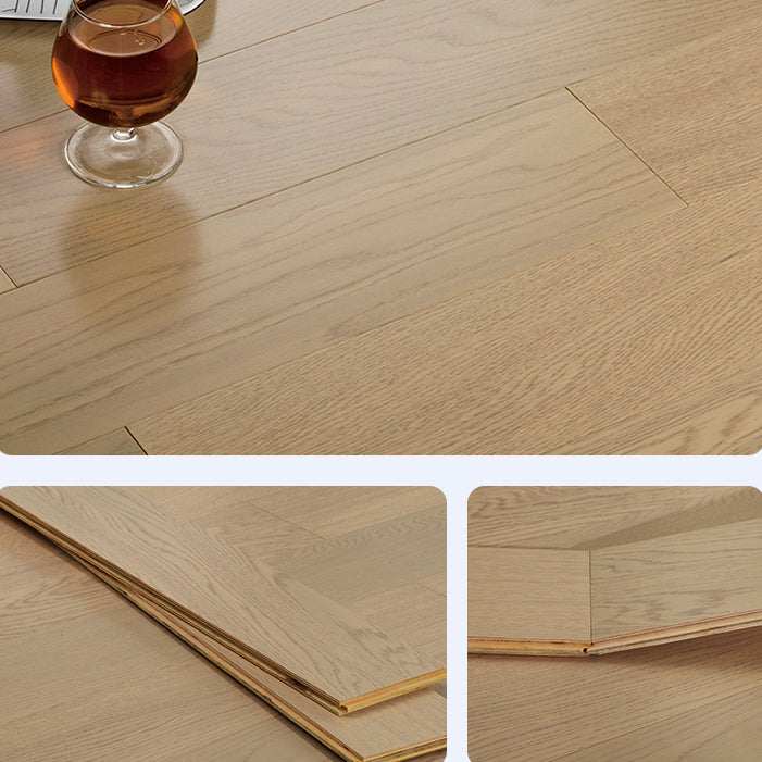 Contemporary Oak Laminate Flooring Scratch Resistant in Flaxen Spalted