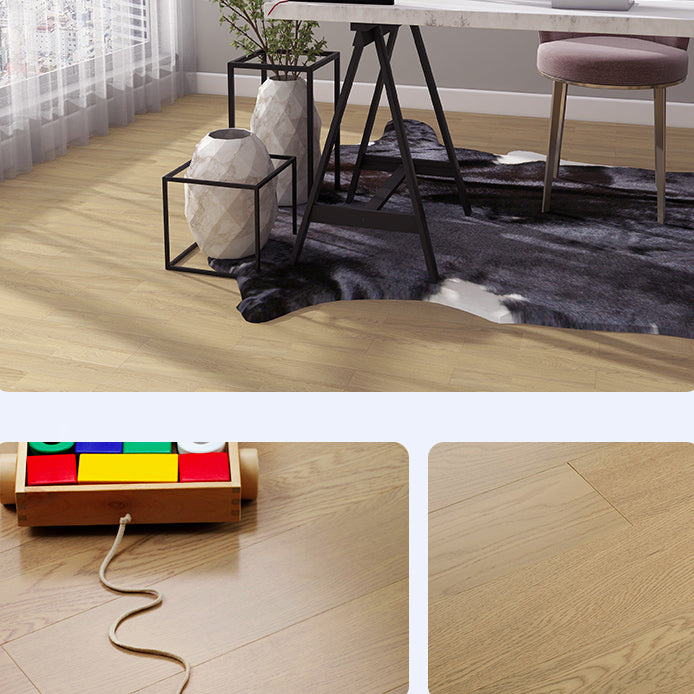 Contemporary Oak Laminate Flooring Scratch Resistant in Flaxen Spalted