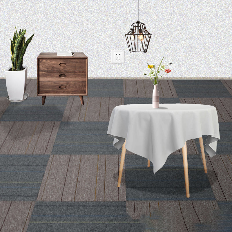 Indoor Carpet Floor Tile Level Loop Non-Skid Fire Resistant Living Room