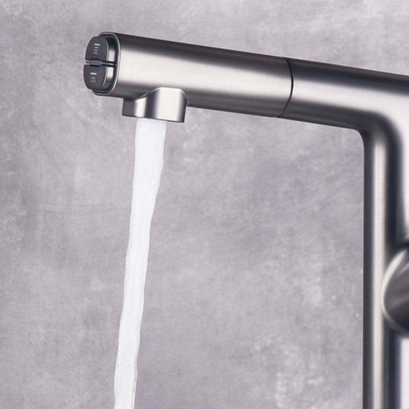 Modern Single Handle Sink Faucet Brass Square Bathroom Faucet