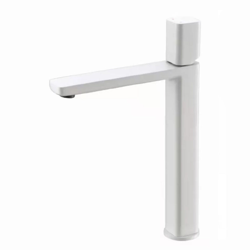 Modern Bathroom Sink Faucet with Single Handle Brass Square Faucet