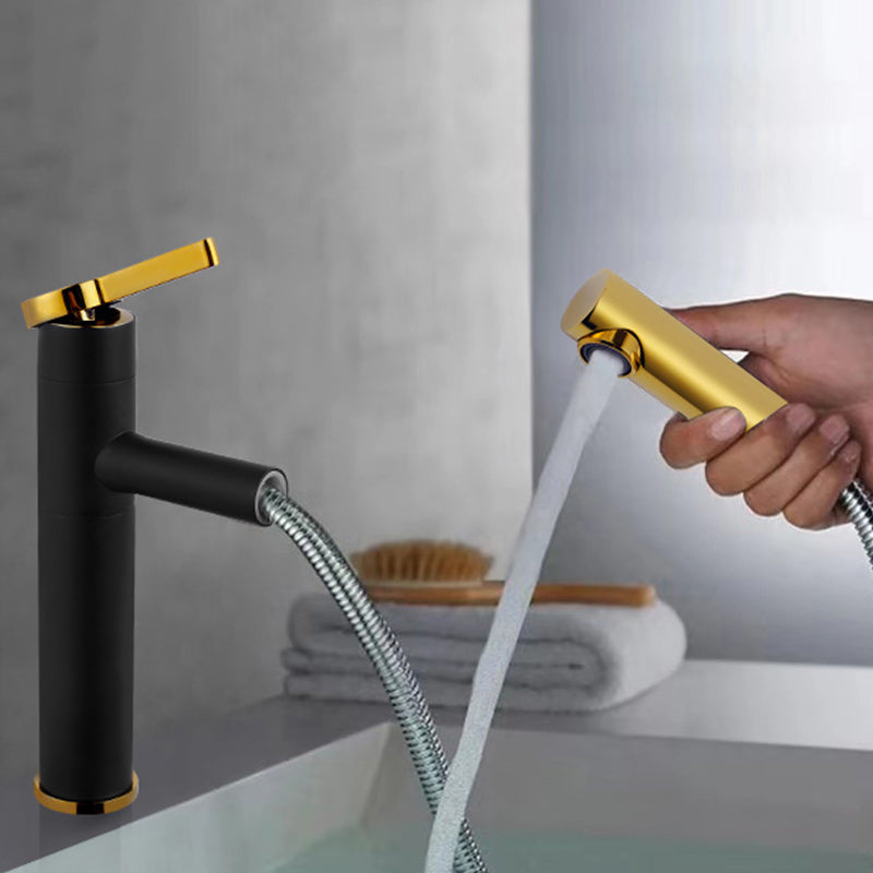 Swivel Spout Bathroom Sink Faucet with Single Handle Brass Faucet